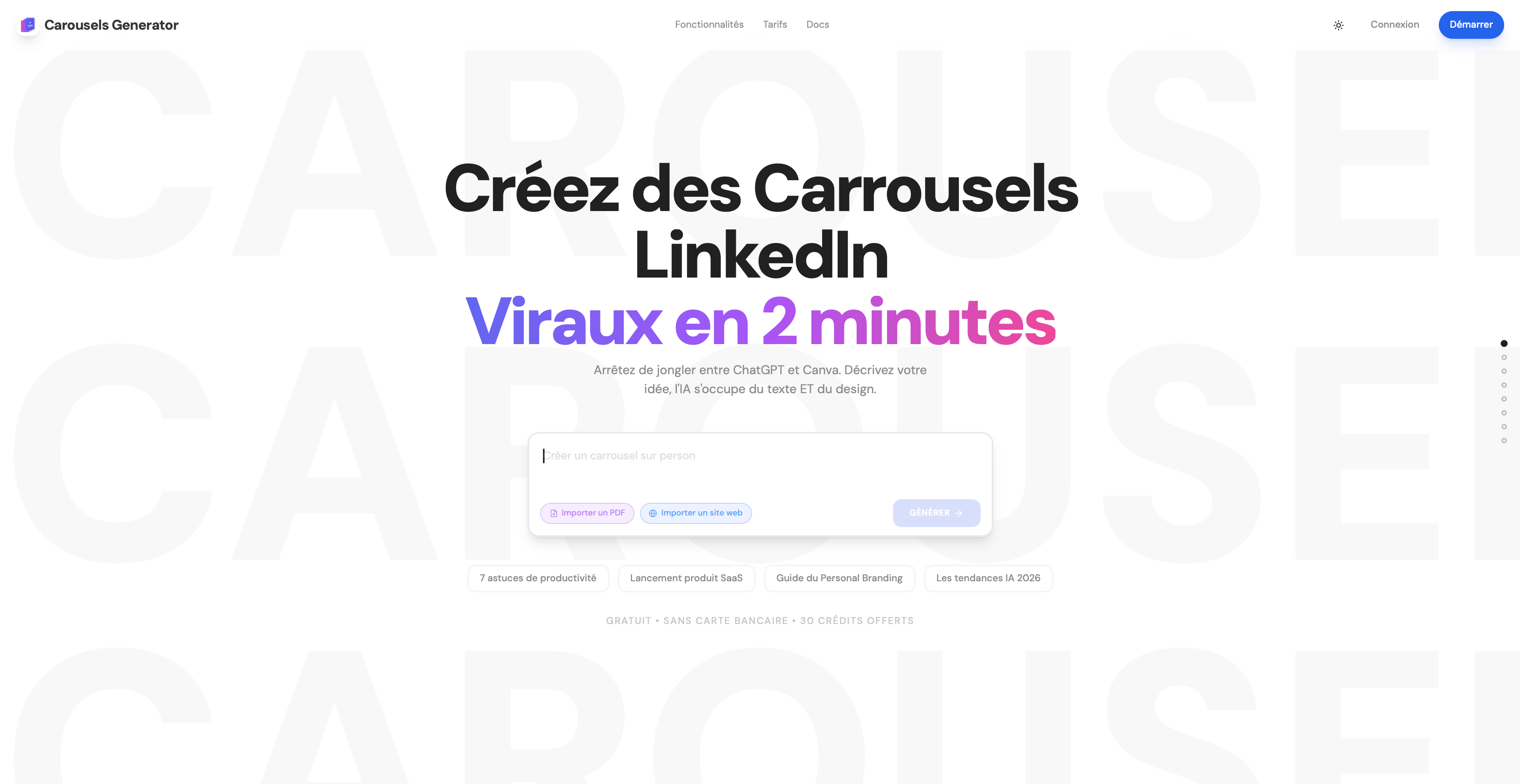 Comment Créer un Carrousel LinkedIn en 2 Minutes avec l'IA, Guide Complet 2026