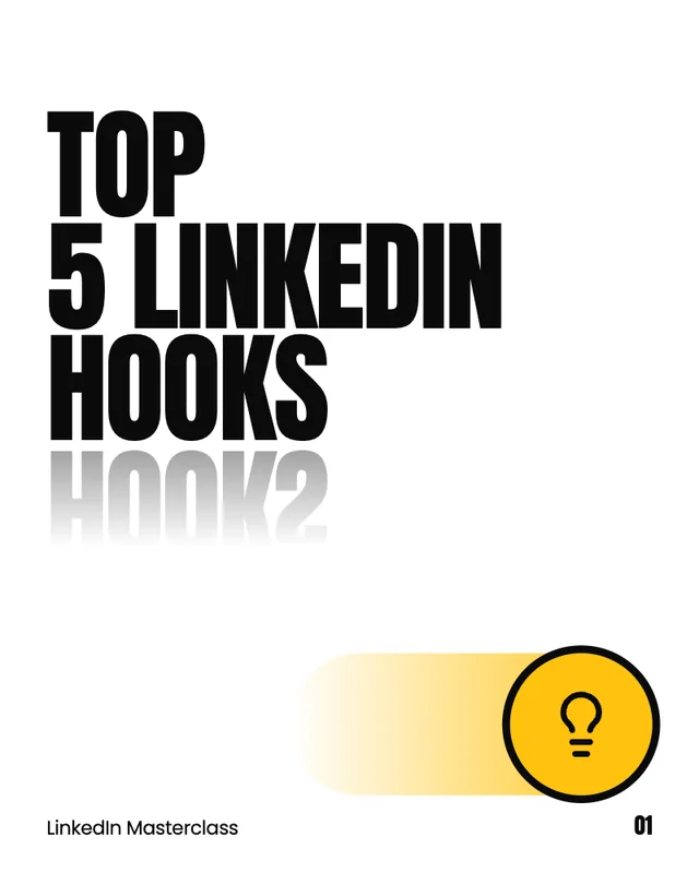 Top 5 LinkedIn hooks