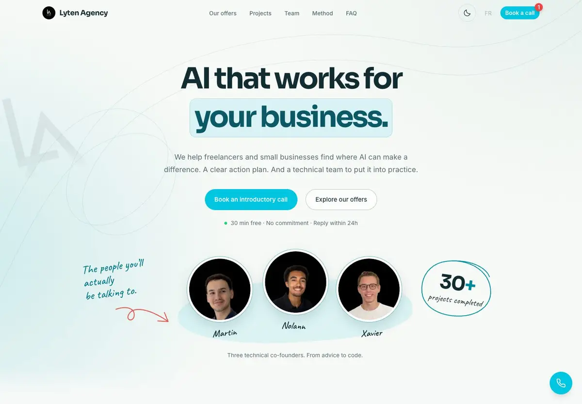 Lyten Agency home page