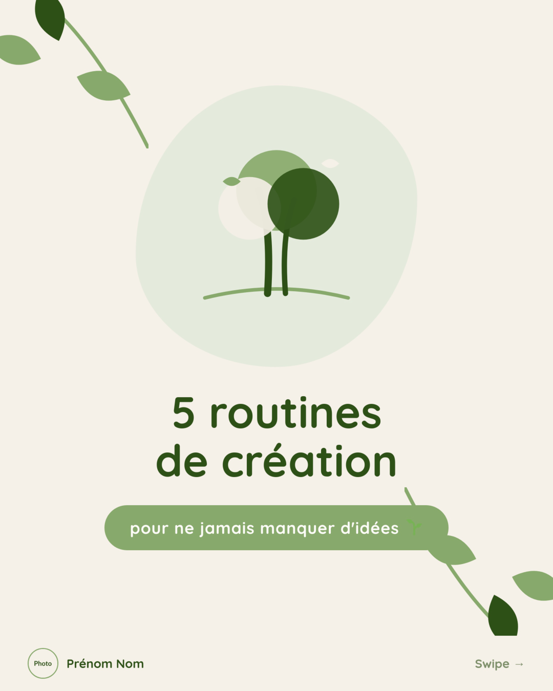 Exemple de carrousel Nature Organic