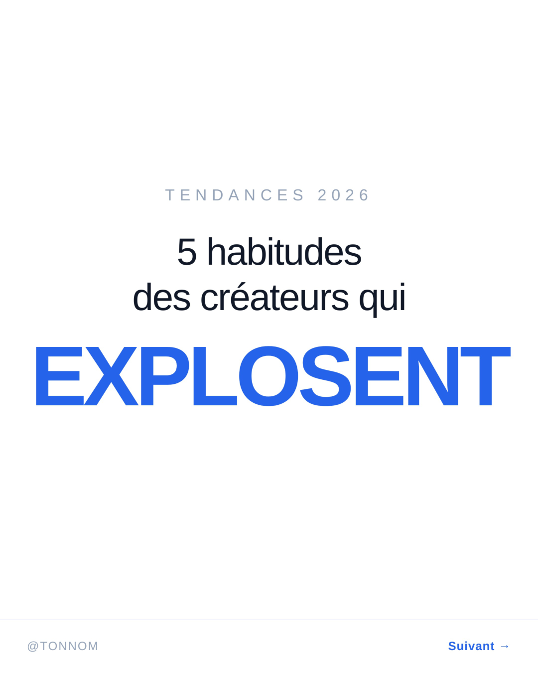 Exemple de carrousel Minimal Clean