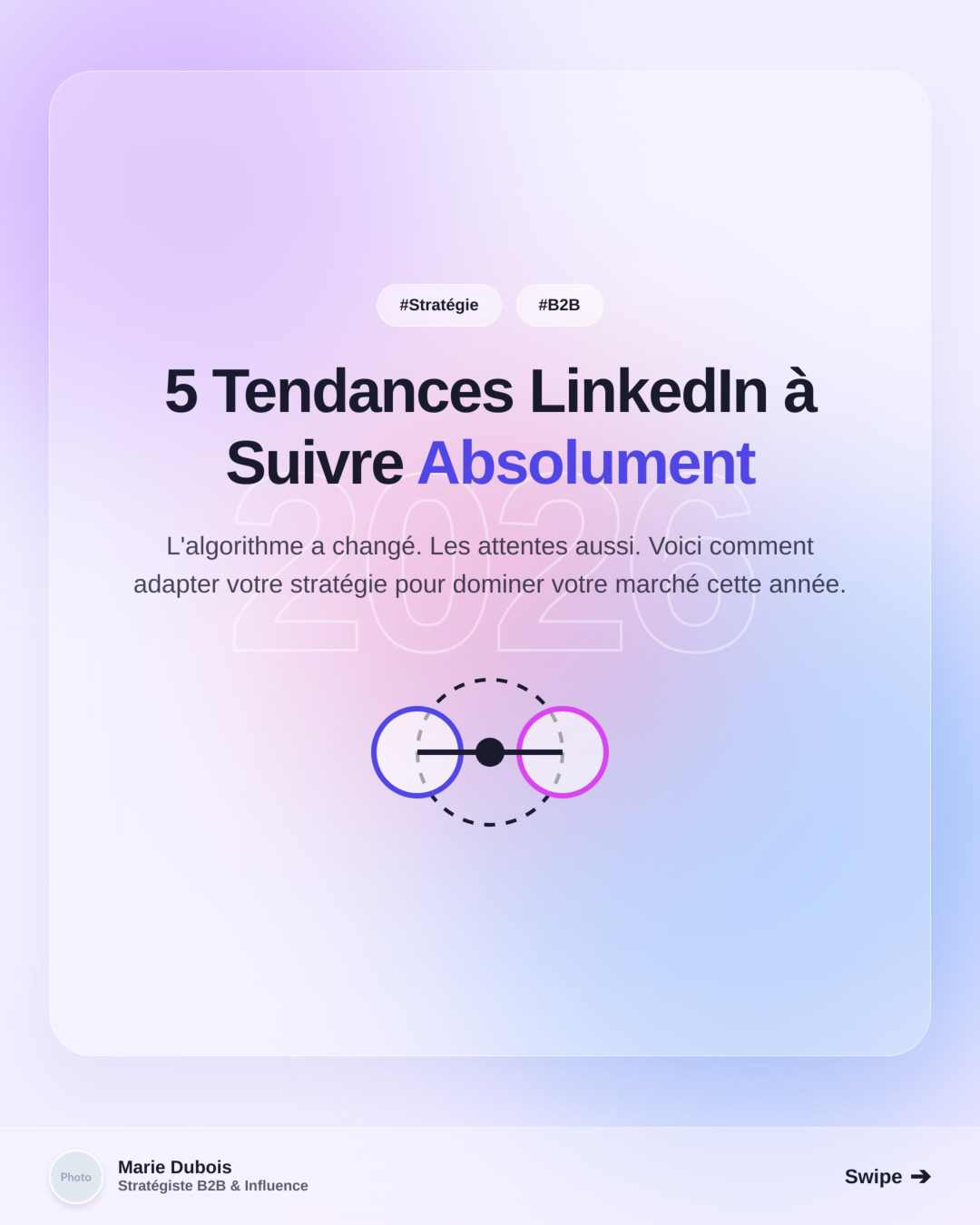 Exemple de carrousel Glassmorphism