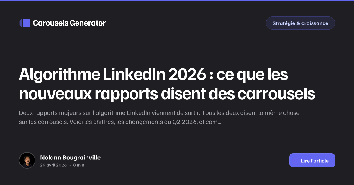 Algorithme LinkedIn 2026 : ce que les nouveaux rapports disent des ...
